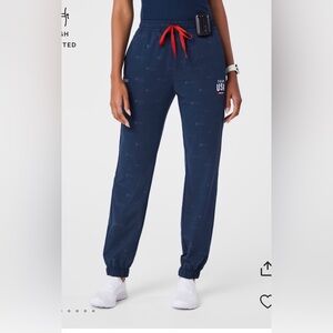 FIGS x Team USA on shift High Waisted Embossed Jogger Pants XXS